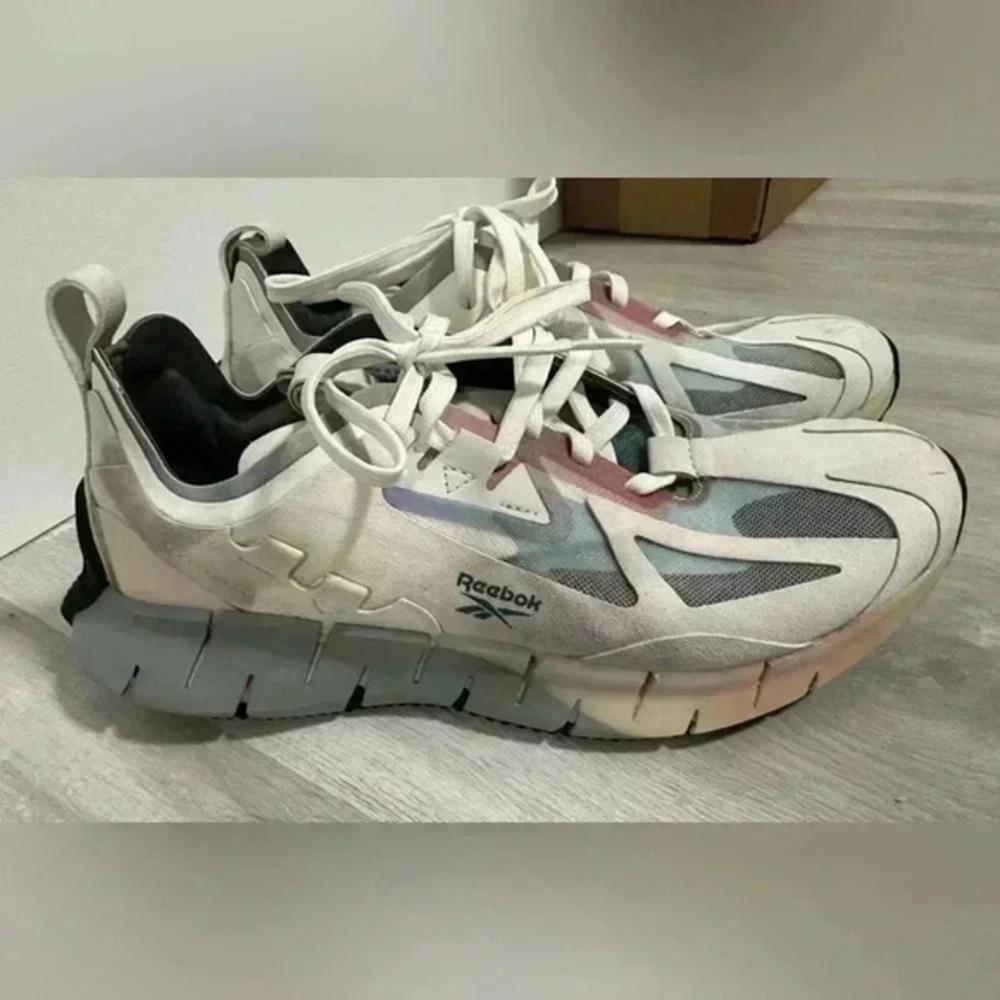 Reebok Zig Kinetica Concept Type 1 Ian Paley White Mens Trainers Sneakers Size 7 - Picture 6 of 11